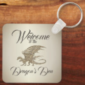 アメージングモザイクドラゴンゴールデンウェルカム キーホルダー (裏面)