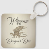 アメージングモザイクドラゴンゴールデンウェルカム キーホルダー (裏面)