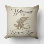 アメージングモザイクドラゴンゴールデンウェルカム クッション (正面)