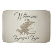 アメージングモザイクドラゴンゴールデンウェルカム バスマット (正面)