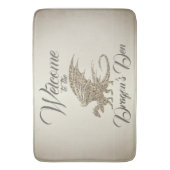 アメージングモザイクドラゴンゴールデンウェルカム バスマット (正面縦)