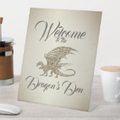 アメージングモザイクドラゴンゴールデンウェルカム 台座サイン (インサイチュ)