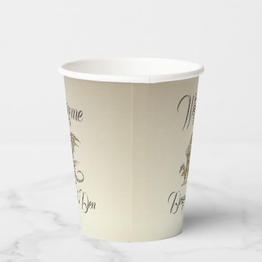 アメージングモザイクドラゴンゴールデンウェルカム 紙コップ (右)