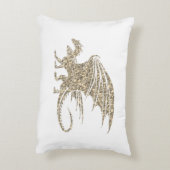 アメージングモザイクドラゴンゴールデン アクセントクッション (裏面(縦))