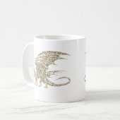 アメージングモザイクドラゴンゴールデン コーヒーマグカップ (正面左)