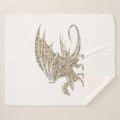 アメージングモザイクドラゴンゴールデン シェルパブランケット (正面(横))