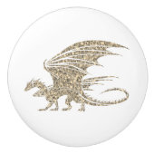 アメージングモザイクドラゴンゴールデン セラミックノブ (正面)