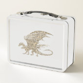 アメージングモザイクドラゴンゴールデン メタルランチボックス (裏面)