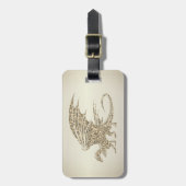 アメージングモザイクドラゴンゴールデン ラゲッジタグ (正面縦)