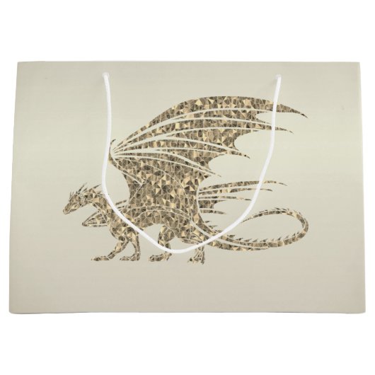 アメージングモザイクドラゴンゴールデン ラージペーパーバッグ (正面)