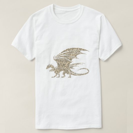 アメージングモザイクドラゴンゴールデン Tシャツ (デザイン正面)