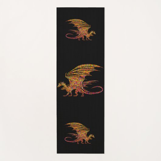 アメージングモザイクドラゴン ヨガマット (正面)