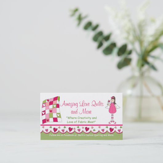 アメージングラブキルト2カスタム名刺 名刺 (スタンド正面)