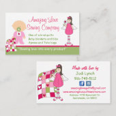 アメージングラブ裁縫会社カスタムビジネスカード 名刺 (正面/裏面)