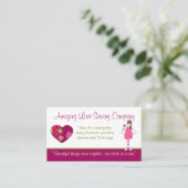 アメージングラブ裁縫会社bカスタムビジネスカード 名刺 (スタンド正面)