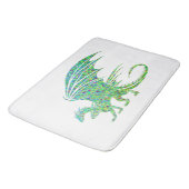 アメージングリーンモザイクドラゴン バスマット (アングル)