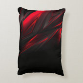 アメージングレッドザポイント抽象デザイン アクセントクッション (裏面(縦))