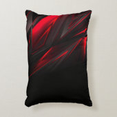 アメージングレッドザポイント抽象デザイン アクセントクッション (正面(垂直))