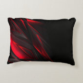 アメージングレッドザポイント抽象デザイン アクセントクッション (裏面)