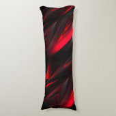 アメージングレッドザポイント抽象デザイン ボディピロー (正面縦)