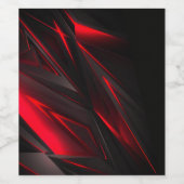 アメージングレッドザポイント抽象デザイン ワインラベル (シングルラベル)