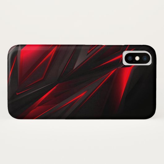 アメージングレッドザポイント抽象デザイン Case-Mate iPhoneケース (裏面(横))