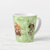 アメージングローブとフィッシュスモールラテマグカップ カフェラテマグ (右アングル)