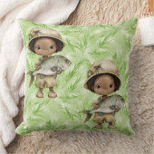 アメージングローブとフィッシュズコットン装飾用クッション クッション (ブランケット)