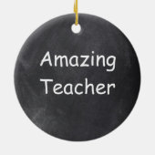 アメージング先生シャルボードデザインギフトアイディア セラミックオーナメント (裏面)