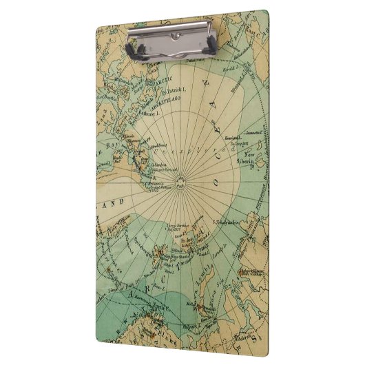 アメージング北極海アンティーク地図 クリップボード (左)