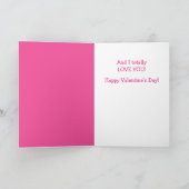 アメージング妻かわいい子猫バレンタイン シーズンカード (内部)