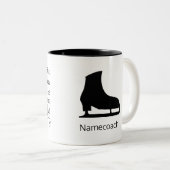 アメージング姿スケートで滑るコーチマグアラベスク ツートーンマグカップ (正面右)