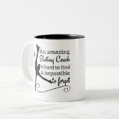 アメージング姿スケートで滑るコーチマグアラベスク ツートーンマグカップ (正面左)