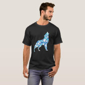 アメージング抽象芸術ウルフ Tシャツ (正面フル)