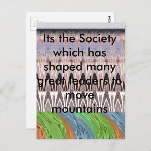 アメージング抽象芸術パターンアートプリント ポストカード (正面/裏面)