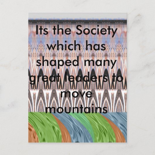 アメージング抽象芸術パターンアートプリント ポストカード (正面)