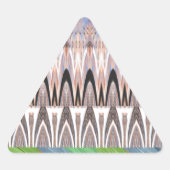 アメージング抽象芸術パターンアートプリント 三角形シール (正面)