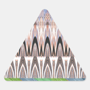 アメージング抽象芸術パターンアートプリント 三角形シール