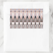 アメージング抽象芸術パターンアートプリント 長方形シール (バッグ)