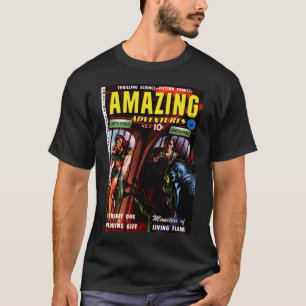 アメージング・アドベンチャーズ #2 レトロ SF コミック Tシャツ