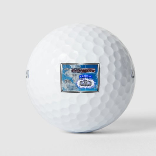 アメージング・アメリカン・パラトパー国旗 ゴルフボール (正面)