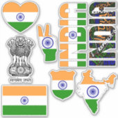 アメージング・インドが国のシンボルを形作る シール (正面)