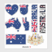 アメージング・オーストラリアが国のシンボルを形作る シール (シート)