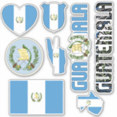 アメージング・グアテマラが国のシンボルを形作る シール (正面)