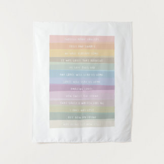 『アメージング・グレース』虹色カラフルアート タペストリー