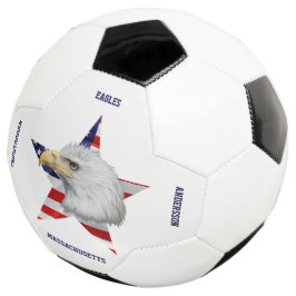 アメージング・ハゲ・イーグル、アメリカ国旗、スター サッカーボール