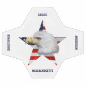 アメージング・ハゲ・イーグル、アメリカ国旗、スター サッカーボール (フラット)