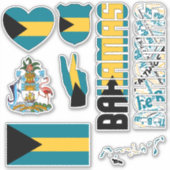 アメージング・バハマが国のシンボルを形作る シール (正面)