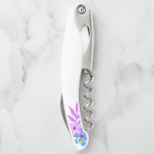 アメージング パープルとグリーンの花柄 ソムリエナイフ (裏面)