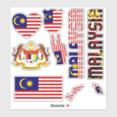 アメージング・マレーシアが国のシンボルを形作る シール (シート)